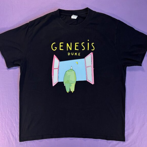 Vintage Style Genesis Duke Band T-Shirt Oversized 100% Cotton XXL - Picture 1 of 3
